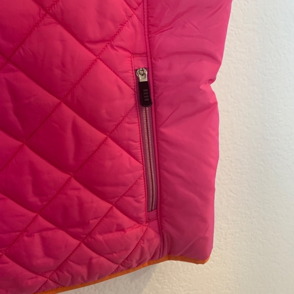 Lands End Quilted Puffer Vest Primaloft Woman XL Pink Outdoor Granola Hiking Ski - Picture 5 of 13